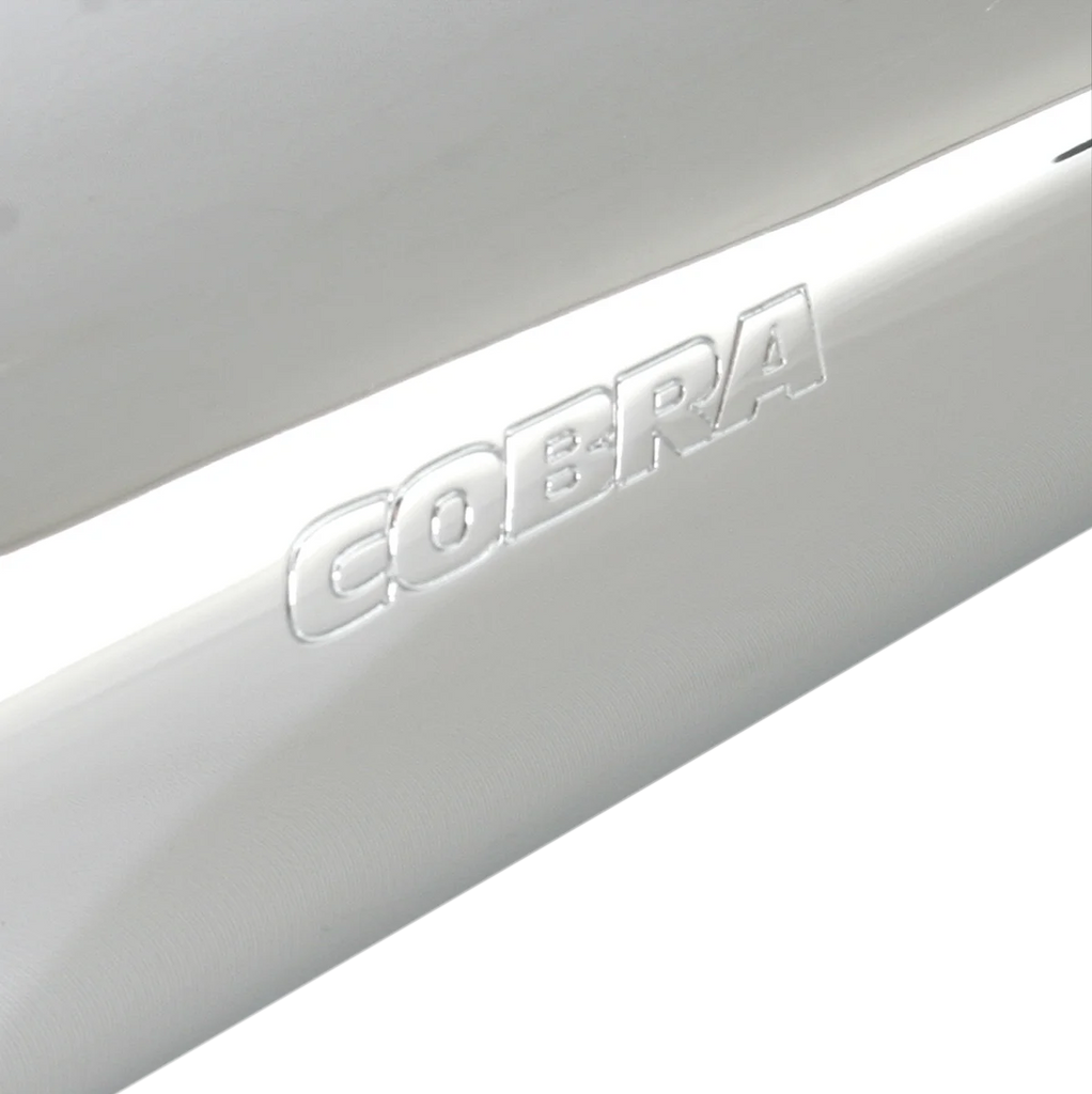 Cobra Scalloped Muffler - Chrome 2270 - Back View
