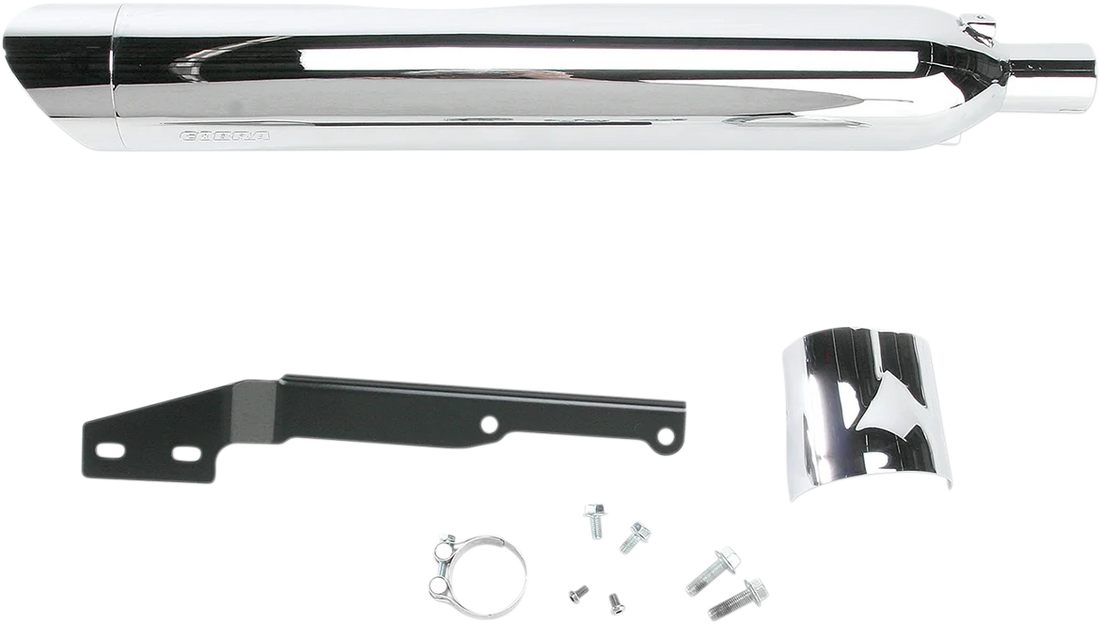 Cobra Scalloped Muffler - Chrome 2270 - Installation View