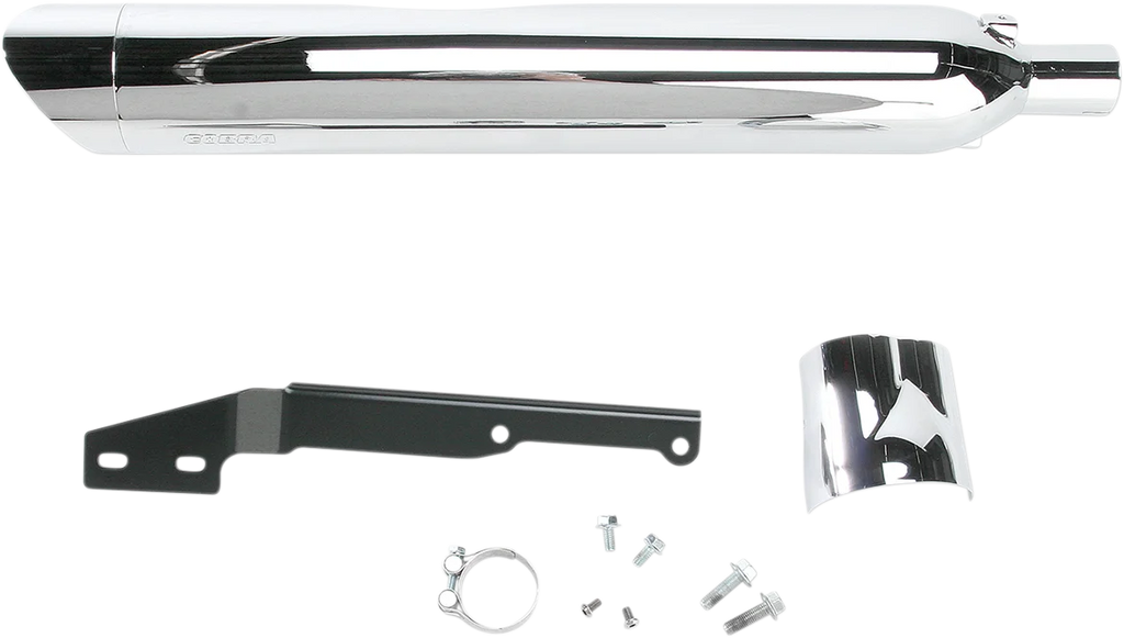 Cobra Scalloped Muffler - Chrome 2270 - Installation View
