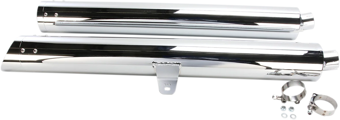 Cobra Scalloped Mufflers - Long - GL1800/F6B 1216 - Side View