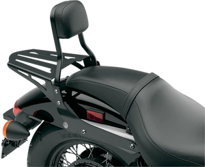 Cobra Sissy Bar Luggage Rack - Black - Laser-cut 02-3602B - Main Product View