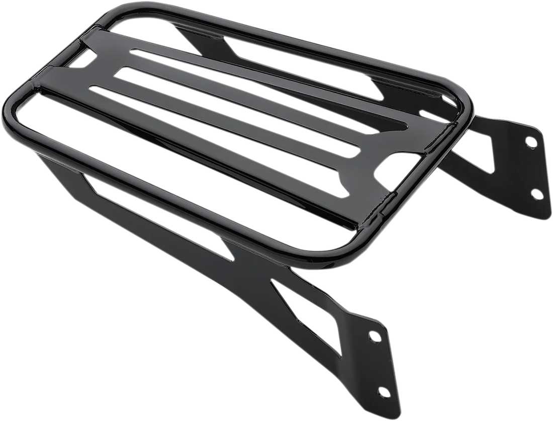 Cobra Sissy Bar Luggage Rack - Black - Tubular 602-3502B - Side View