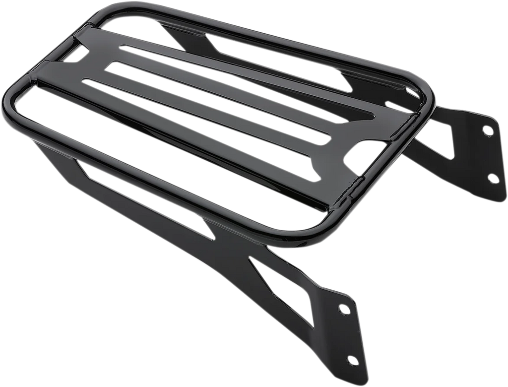 Cobra Sissy Bar Luggage Rack - Black - Tubular 602-3502B - Side View