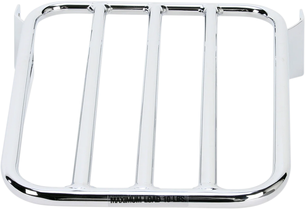 Cobra Sissy Bar Luggage Rack - Chrome - Laser-cut 02-3601 - Side View