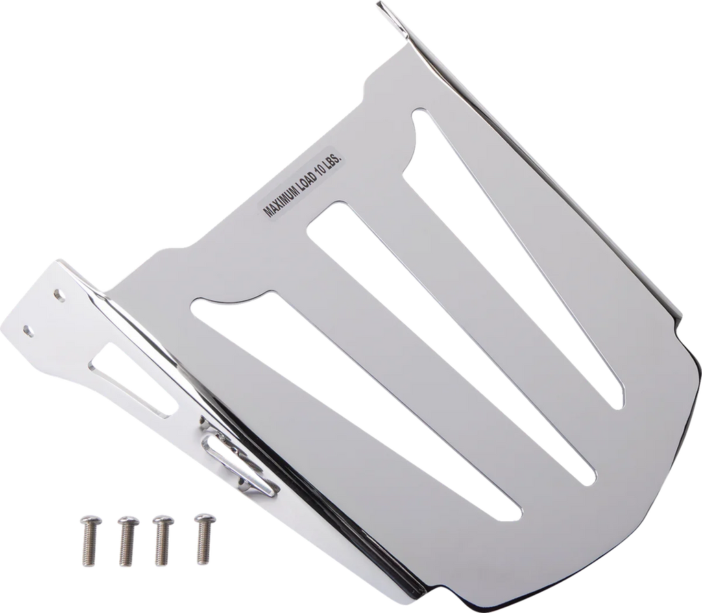 Cobra Sissy Bar Luggage Rack - Chrome - Laser-cut 02-3606 - Main Product View