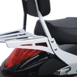 Load image into Gallery viewer, Cobra Sissy Bar Luggage Rack - Chrome - Laser-cut 02-3606 - Side View