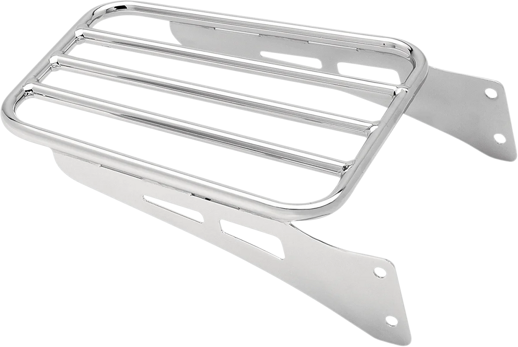 Cobra Sissy Bar Luggage Rack - Chrome - Tubular 602-3501 - Installation View