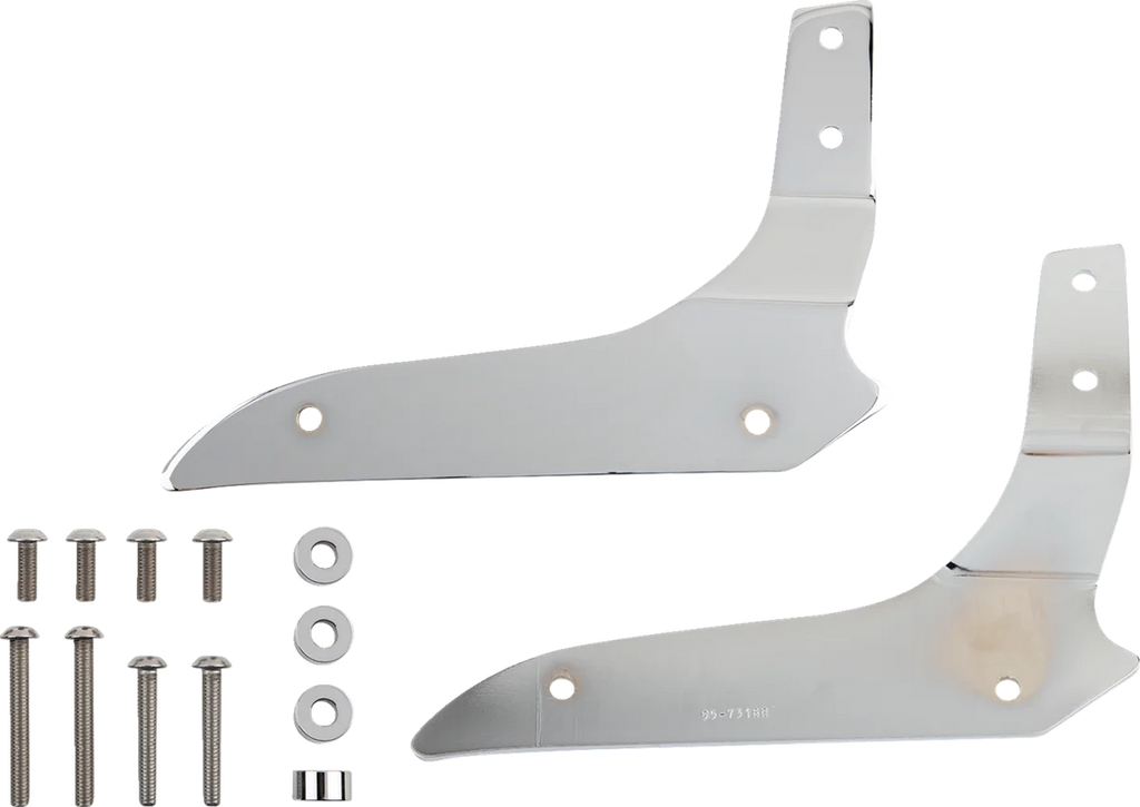 Cobra Sissy Bar - Short - Chrome - Stryker 02-8770 - Side View