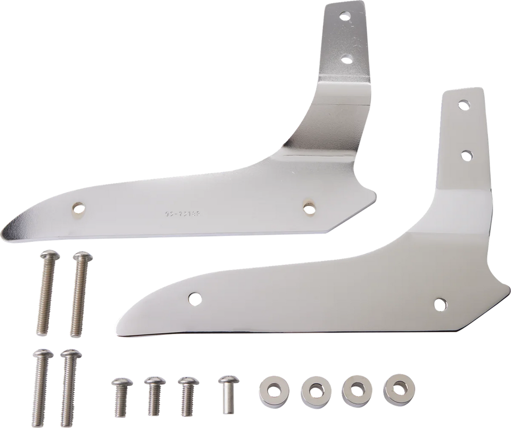 Cobra Sissy Bar - Tall - Chrome - Stryker 02-7770 - Side View