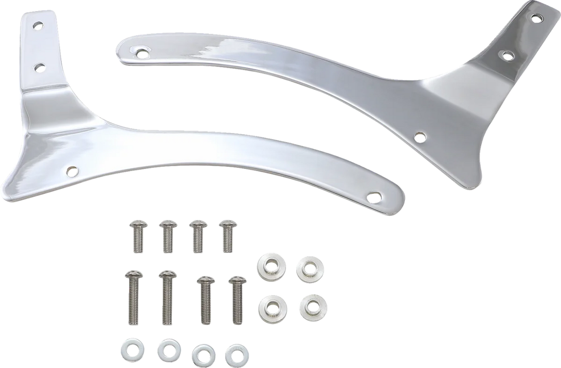 Cobra Sissy Bar - Tall - Chrome - V-Star 1100 02-7740 - Side View