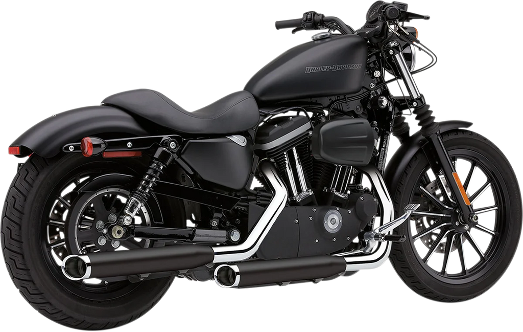 Cobra Slashcut Mufflers - Black - '04-'13 XL 6030RB - Main Product View