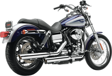 Load image into Gallery viewer, Cobra Slashcut Mufflers - Chrome - '95-'17 FXD 6005 - Side View