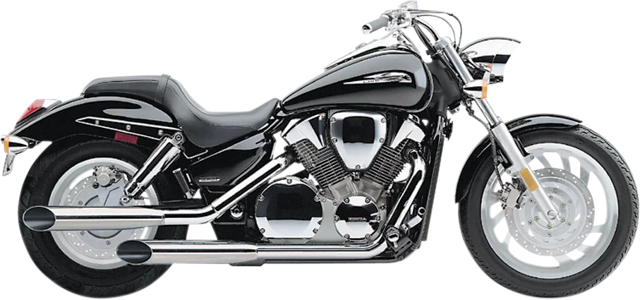 Cobra Slashcut Mufflers - Chrome fits Honda VTX1300 - Main Product View