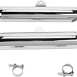 Load image into Gallery viewer, Cobra Slashcut Mufflers - Chrome fits Honda VTX1300 - Side View