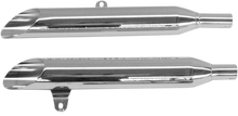 Load image into Gallery viewer, Cobra Slashcut Mufflers - Chrome fits Yamaha Roadstar 1600/1700 - Side View