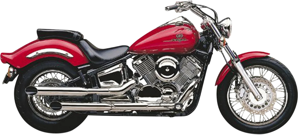 Cobra Slashcut Mufflers - Chrome fits Yamaha V-Star 1100 - Main Product View