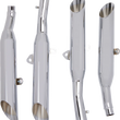 Load image into Gallery viewer, Cobra Slashcut Mufflers - Chrome fits Yamaha VMAX - Side View