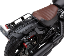 Load image into Gallery viewer, Cobra Solo Luggage Rack - Black - Bobber 502-2515B - Back View