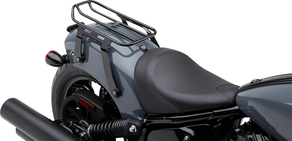 Cobra Solo Luggage Rack - Black - Chieftain 502-2512B - Back View