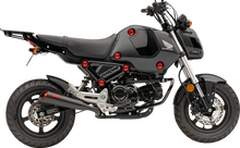 Load image into Gallery viewer, Cobra Solo Luggage Rack - Formed - Black - Grom 02-4107B - Side View