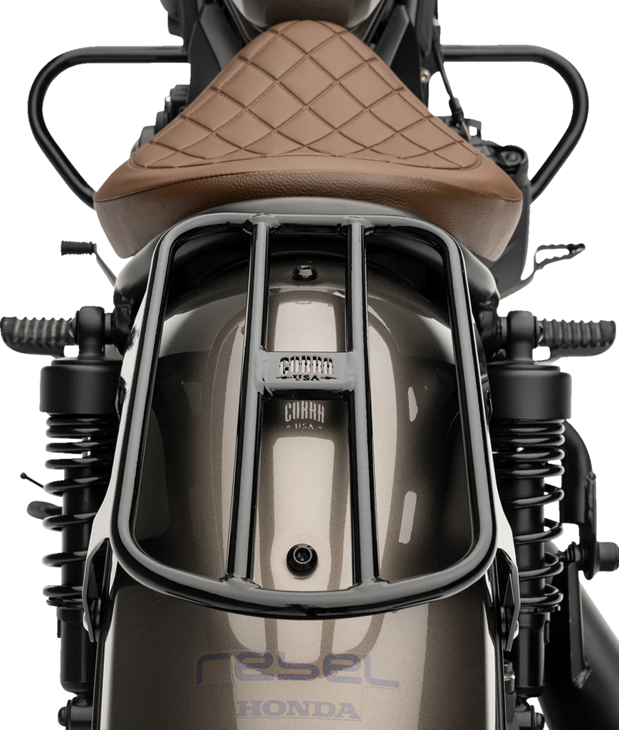 Cobra Solo Luggage Rack - Tube - Black - Rebel 300/500 02-4108B - Main Product View