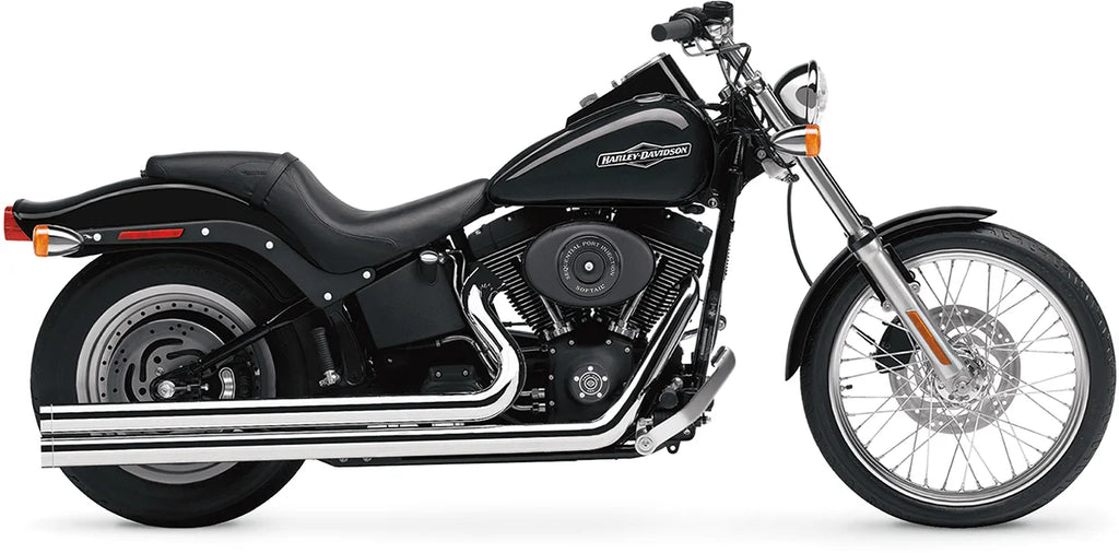 Cobra Speedster Long Exhaust - '06-'11 Dyna 6957T - Side View