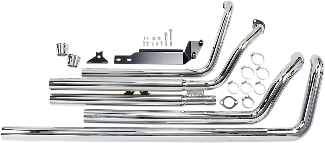 Cobra Speedster Long Exhaust - VTX1300 1931T - Side View