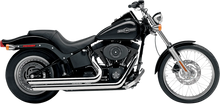 Load image into Gallery viewer, Cobra Speedster Slashdown Exhaust - '12-'17 Softail 6852B - Installation View