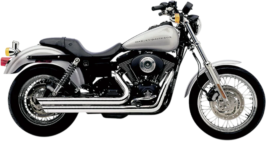 Cobra Speedster Slashdown Exhaust - Chrome - '91-'05 Dyna 6855 - Main Product View