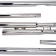 Load image into Gallery viewer, Cobra Speedster Slashdown Exhaust - Chrome - Softail 6851 - Back View