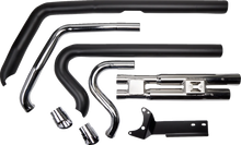 Load image into Gallery viewer, Cobra Speedster Slashdown Exhaust - Dyna '12-'17 6858B - Side View