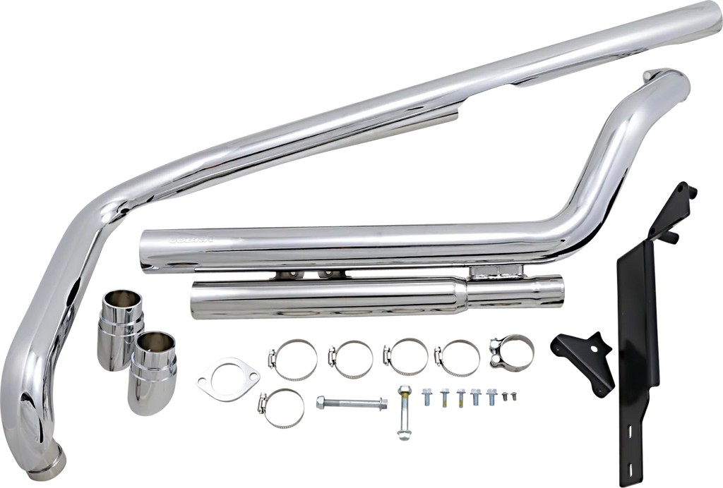 Cobra Speedster Slashdown Exhaust - VTX1300C 1832 - Side View