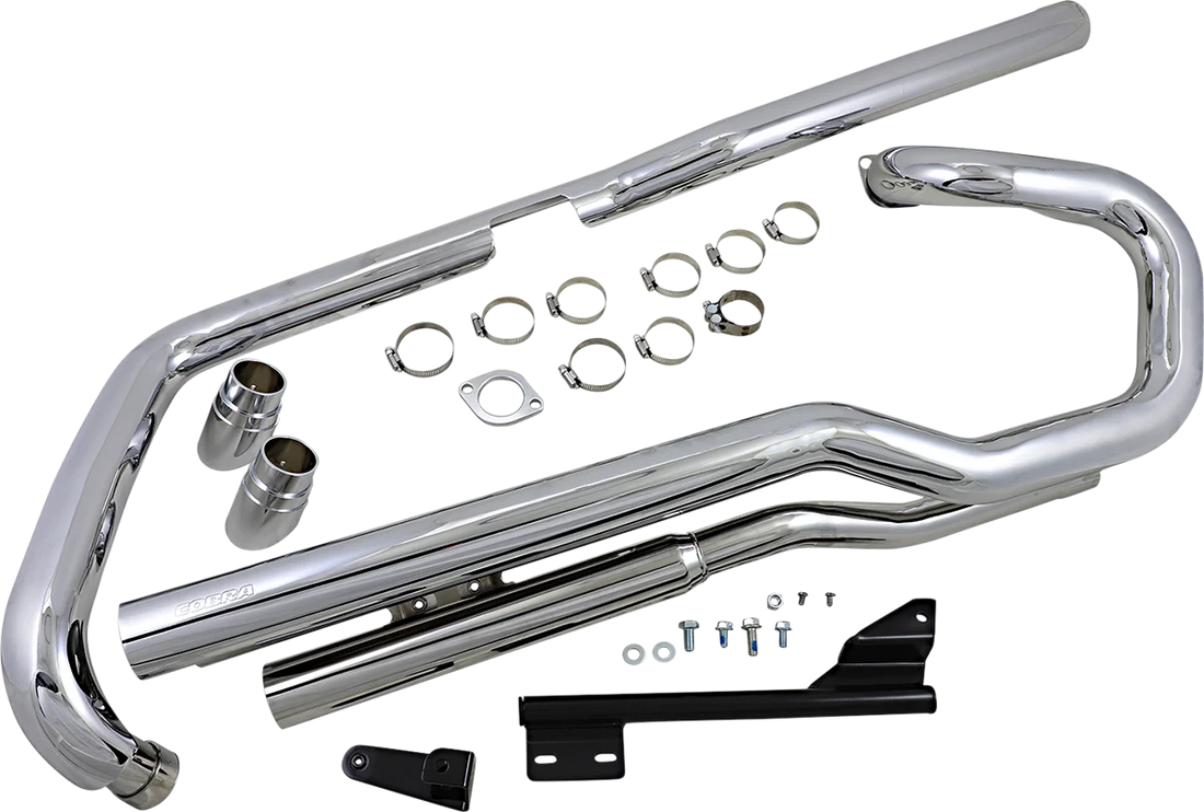 Cobra Speedster Slashdown Exhaust - VTX1800C 1825 - Side View
