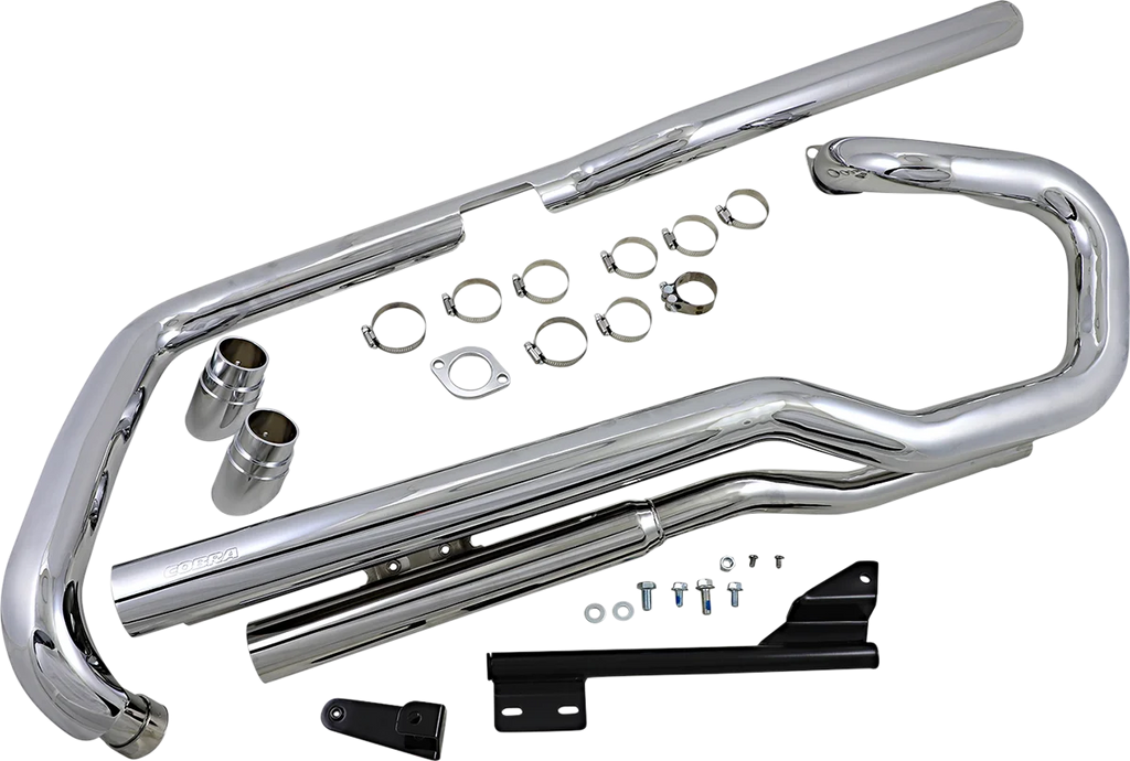 Cobra Speedster Slashdown Exhaust - VTX1800C 1825 - Side View