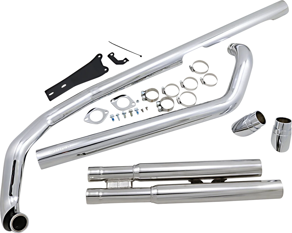 Cobra Speedster Slashdown Exhaust - XVS1100 2817 - Side View