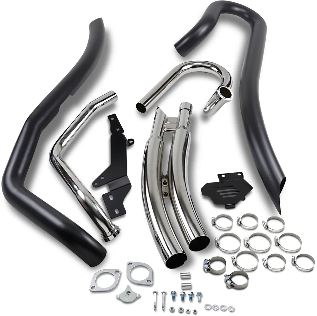 Cobra Speedster Swept Exhaust - Black - M109R 3221B - Side View