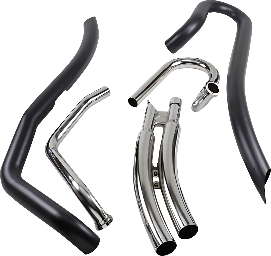 Cobra Speedster Swept Exhaust - Chrome - M109R 3221 - Side View