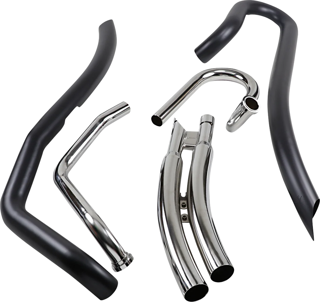 Cobra Speedster Swept Exhaust - Chrome - M109R 3221 - Side View