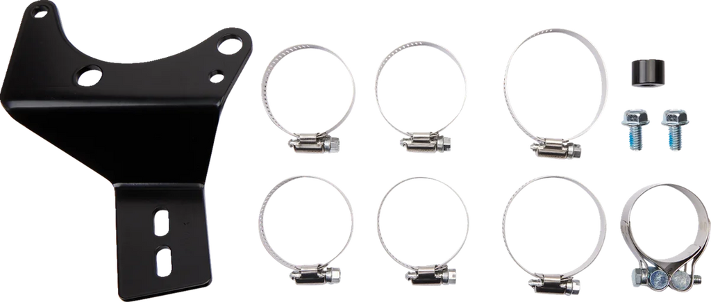 Cobra Speedster Swept Short Exhaust - Black - '06-'11 Dyna 6227B - Side View