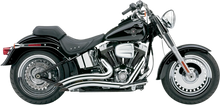 Load image into Gallery viewer, Cobra Speedster Swept Short Exhaust - Black - '07-'11 Softail 6224B - Side View