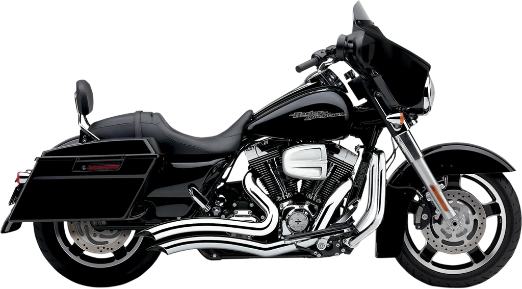 Cobra Speedster Swept Short Exhaust - Black - '10-'16 FL 6230B - Installation View