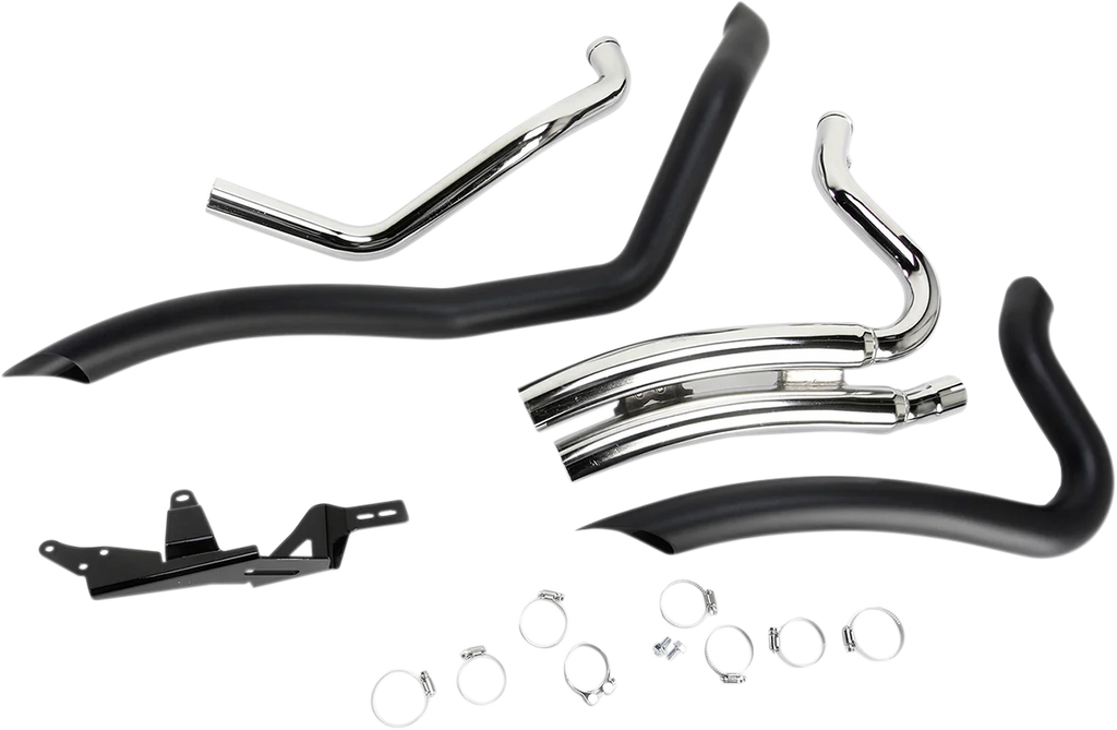 Cobra Speedster Swept Short Exhaust - Black - '14-'20 XL 6233B - Installation View