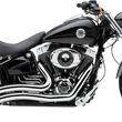 Load image into Gallery viewer, Cobra Speedster Swept Short Exhaust - Chrome - '86-'06 Softail 6223 - Side View