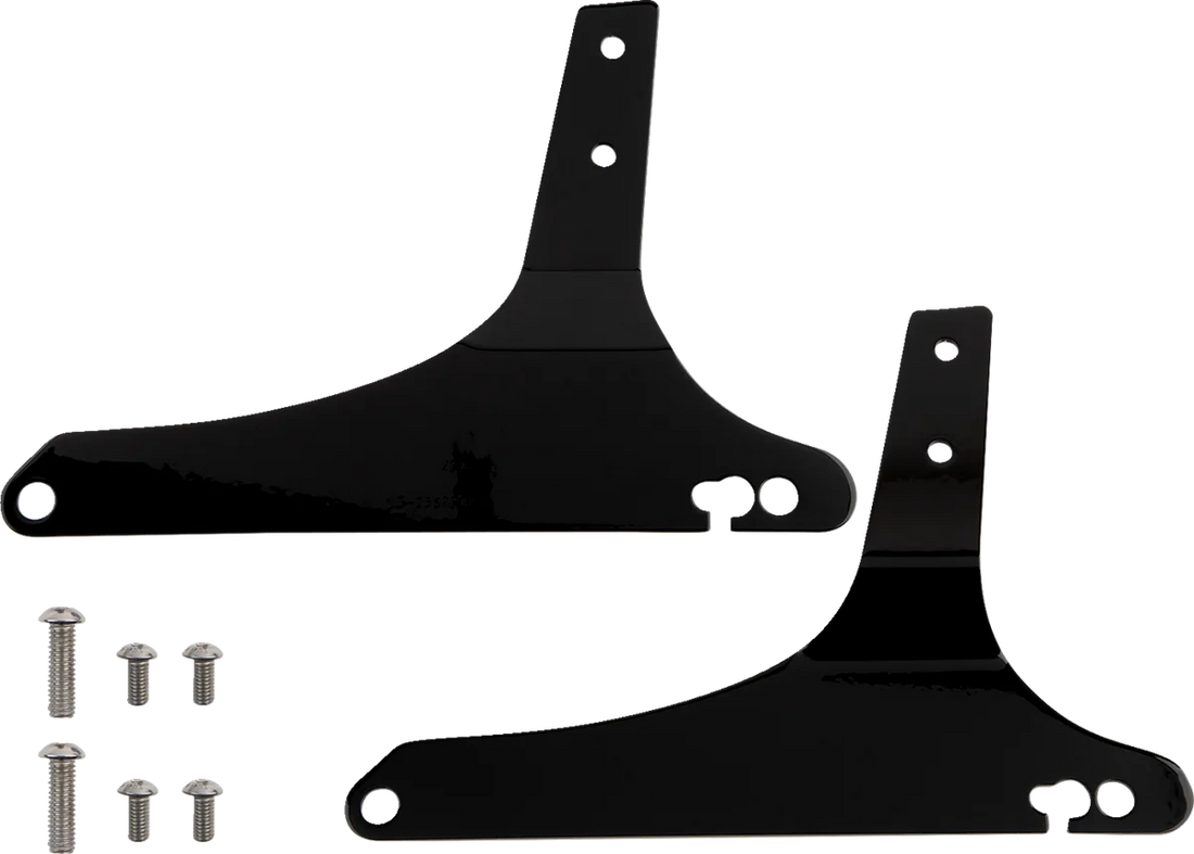 Cobra Standard Sissy Bar - Black - Dyna 602-1152B - Side View