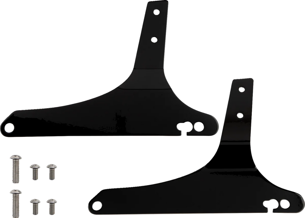 Cobra Standard Sissy Bar - Black - Dyna 602-1152B - Side View