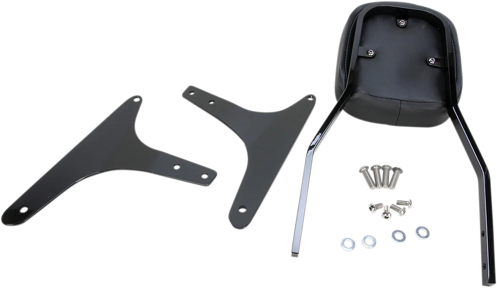 Cobra Standard Sissy Bar - Black - Softail 602-1151B - Side View
