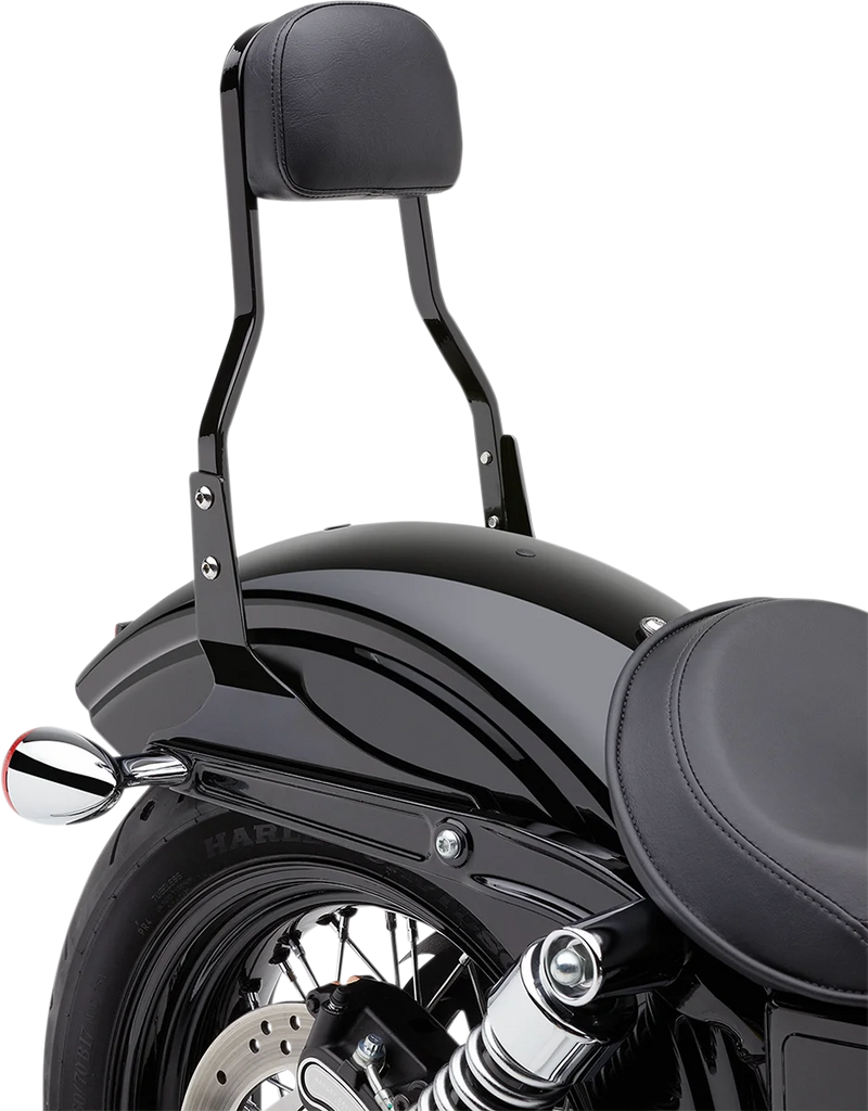 Cobra Standard Sissy Bar - Black - Softail 602-1151B - Installation View