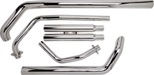 Load image into Gallery viewer, Cobra Streetrod Straight Cut Exhaust System - Chrome 1721T - Back View