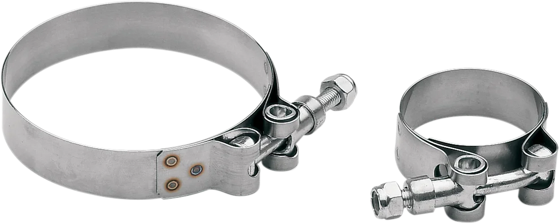 Cobra T-Bolt Exhaust Clamp - 1.25" - Stainless Steel - Side View