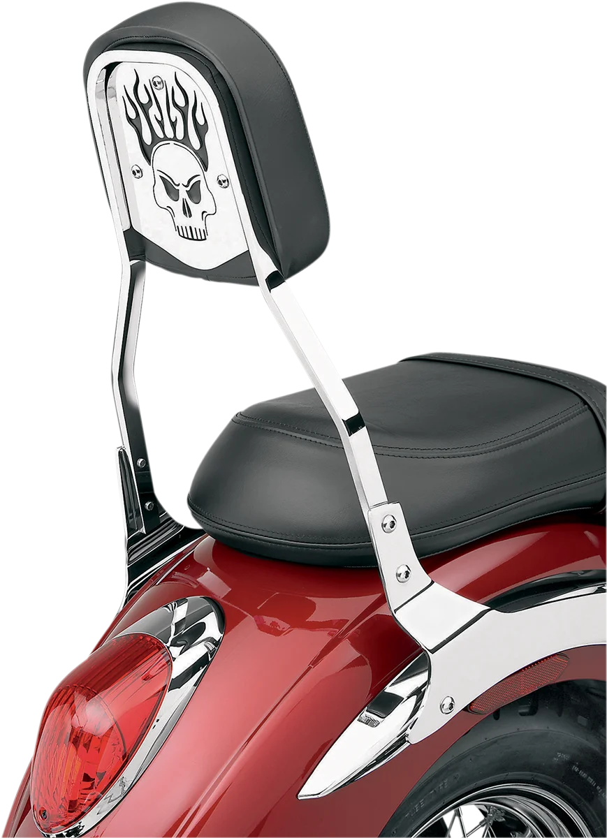 Cobra Tall Backrest Insert - Skull 02-5052 - Side View